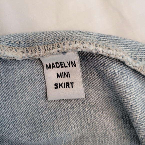 Tularosa by Revolve "Madelyn" denim miniskirt sz 28 - Picture 6 of 7